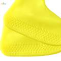 Waterproof Silicone Shoe Covers for Rain Travel Rubber Rain Shoe Covers Yellow M. 