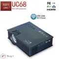 UNIC UC68 Wifi Ready Projector, multimedia Home Theatre 1800 lumens led projector with Full HD 1080p Support Miracast Airplay B. 