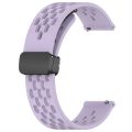 20mm Folding Magnetic Clasp Silicone Watch Band For Samsung Gear S2 Classic. 