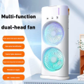 Mini Double Ended Cooling Fan with Water Mist Spray, USB Rechargeable Air Conditioner Fan for Desk, Travel. 