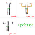 For Tecno Spark 3 4 5 6 7 8 8c 10C Go Air Pro Lite Power On Off Volume Up Down Switch Side Key Flex Cable. 