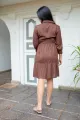 Christine Dolly Dress - Brown. 