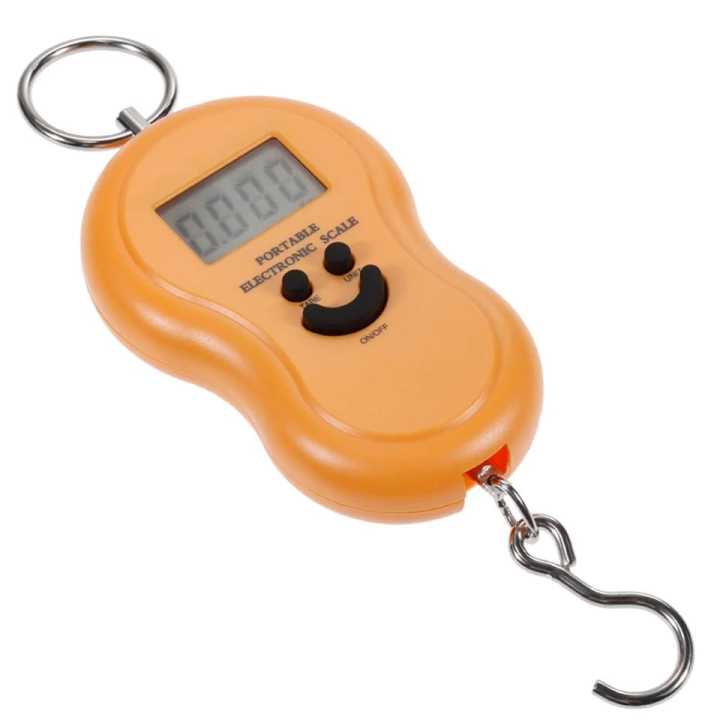 50Kg Mini Digital Scale For Fishing Luggage Travel Weighting Kitchen Steelyard Hanging Electronic Hook Scale KG/LBS/JIN/OZ