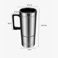 KOKKO Car Hot Water Electric Kettle, 300ml Large Capacity Portable Kettle, Stainless Steel 24V Car Water Boiler For Coffee Tea With Quick Boiling, Heating Cup. 