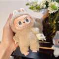 15CM Labubu Macaron Series Blind Box Plush Doll Keychain Bunny Figure Collectible Gift. 
