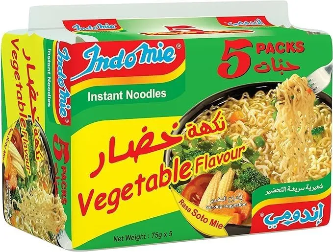 Indomie Vegetable Noodles 5 X 80 G (Pack Of 1) (FROM DUBAI) SAM