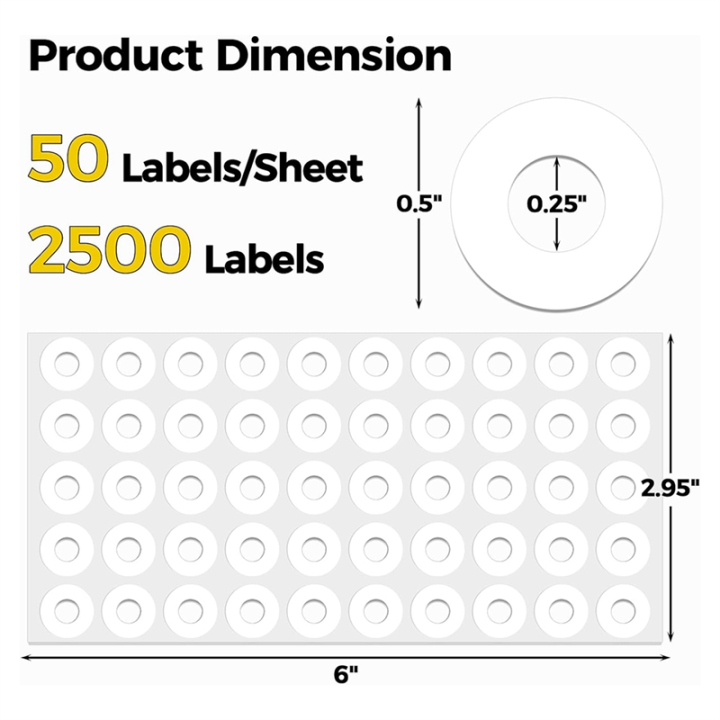 Binder%20Hole%20Protectors%202500%20Pcs-1/4"%20Diameter%20Hole%20Reinforcement%20Stickers,%20Self-Adhesive%20Paper%20Hole%20Reinforcements%20-%20Image%202