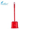 PLASTIC TOILET BRUSH WITH HOLDER - FEATHER BRAND. 