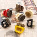 Men's Beard Ring Brush Design Horse Bristle Men Shaving Brush Portable Barber Beard Brushes Salon Face Cleaning Razor Brush. 
