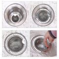 Stainless Steel Mesh Sink Strainer Kitchen Drain Food Slag Mesh Sink Filter Strainer Cleaner Bathroom Hair Catcher Stopper Plugs. 