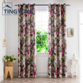 Blackout Polyester Curtain Oil Painting Style Comfortable Touch Window Curtain Home Decor. 