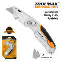 Utility Knife Paper Blade Foldable Heavy Duty Professional Cutter - Toolmak. 