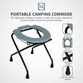 Folding Toilet Commode Stand with Removable Bucket. 
