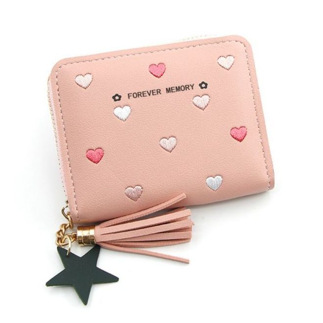 New Women Wallet Short Style Tassel Zipper Cute Wallet