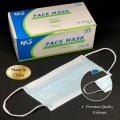 MG Medical Surgical 3ply Face Mask | Fabric Disposable Face Mask with Nose Clip - 50pcs (Imported - China). 