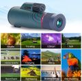 Monoscope 10-20x50 Monocular Telescope for Adults, Waterproof HD Monocular Scope with Smartphone Holder for Birdwatching Sightseeing Hiking Hunting Camping Travel. 