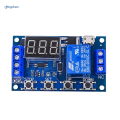 Xy-J02 Dc 6-30v Relay Module Control Switch Automation Cycle Delay Timer Circuit Timer Support Type-C Usb 5v Led Display. 
