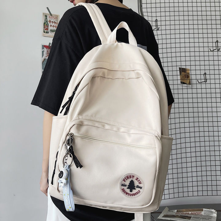 Girl%20Solid%20Color%20Fashion%20School%20Bag%20College%20Student%20Women%20Backpack%20Trendy%20Travel%20Lady%20Laptop%20Cute%20Backpack%20Green%20New%20Female%20Bag%20-%20Image%202