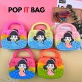 Pop It Sling Bag For Kids Girl Unicorn Shoulder Bag Fidget Toy Sling Bags Rainbow Coin Silicone Wallet. 