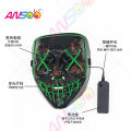 Halloween Mask Light Up, Hacker Purge Mask, Scary LED Mask for Cosplay Costumes Festival Carnival Party Gifts Kids Men Women. 