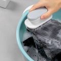 Handle Laundry Brush Washing Flexible Scrub Brush Soft Hair Cleaning Brushes Brushes Cleaner Household Cleaning Tools-blue. 