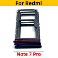 NEW SIM Card Tray Chip Slot Drawer Holder Adapter Accessories Repair Part For Xiaomi Redmi Note 9S Note 9 7 Pro + Pin. 