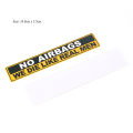 1 Pcs Decal Safety Warning Rules Decal PVC Car Stickers Auto NO AIRBAGS WE DIE LIKE REAL MEN for Car Audi Honda Toyota KIA. 