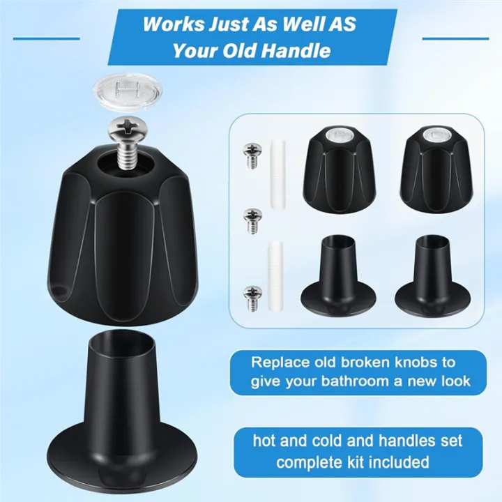 Metal%20Matte%20Black%20Shower%20Knob%202%20Piece%20Replacement,%20for%20Price/%20Tub%20Shower%20Handle,%202%20Faucet%20Handle%20Trim%20Kit%20-%20Image%205