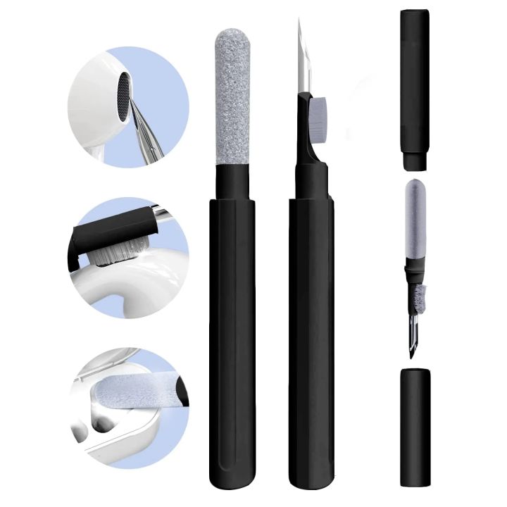 multi cleaning pen 3-in-1 Cleaner Kit for Airpods Pro 1 2 3 earbuds Cleaning Pen Brush Bluetooth Earphones Case Headset Phone Cleaning ToolsTool Sets