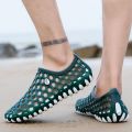 Summer New Sandals Men's Waterproof Non-Slip Hole Shoes Female Students Beach Shoes Couple Shoes Lightweight Outdoor Slippers Men. 