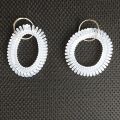 10pcs Stretchable Spiral Wrist Coil Key Tags Plastic Spring Hand Ring Garment Tag key ring. 