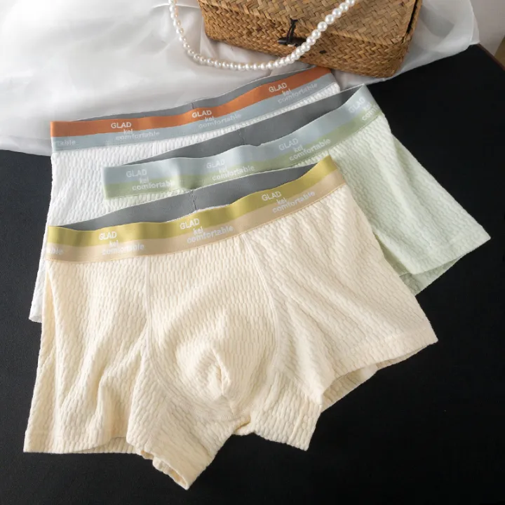 Baby%20Cotton%20Underwear%20Men's%20Cotton%20Breathable%20Men's%20Boxers%20Loose%20Comfort%20Trend%20Boxers%20Youth%20Summer%20Shorts%20-%20Image%202