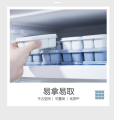 1 Pc Ice Cube Tray With Lid Square Shape Cubes Mould Mold Maker Storage Container Drinks Beverage Fridge Tool. 