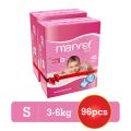 Marvel Baby Diapers - Small - 96 pcs. 