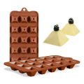 Silicone Moulds for Melting Chocolate, Square Shape Chocolate Candy Ice Cube Easy to Clean Baking Supplies. 