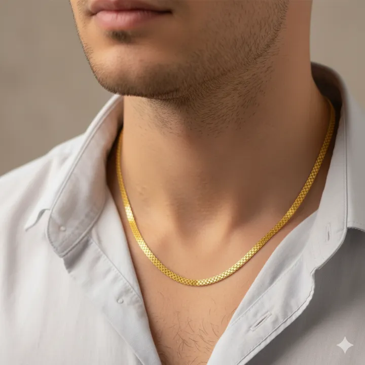 Gold%20plated%203.5MM%20Bismark%20Chain%20For%20Ladies%20&%20Gents%2018/24%20Inch%20-%20Image%208