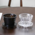 Wave Coffee Dripper Crystal Eye Pour Over Coffee Funnel Filter Cups Coffee Maker Flat Bottom Increase Uniformity. 
