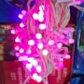 LED Light Pink color white wired  100 LED Christmas, Vesak Lights Decoration String Lights 35ft. 