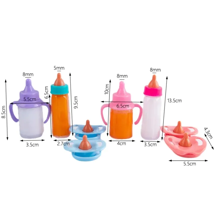 Fit%2018%20inch%20Baby%20New%20Born%20American%20Doll%20Accessories%20Girl%20Magic%20Milk%20Bottle%20Pacifier%20Juice%20Bottle%20Doll%20Comfort%20Toy%20For%20Baby%20Gift%20-%20Image%204
