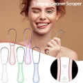 Tongue Cleaner Tongue Cleaning Scraper Reusable Tool Oral Care Hygiene Scraper Cleaning Multicolor Oral Tongue Brush Tongue Cleaners Adult Tongue Coating Cleaning Scraping Off Breath Tongue Cleaning Scraper Food Grade PP Material. 