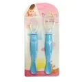 Spoon (2pcs) (JR-8006)  Spoon 2pcs Set Silicone spoon soft and flexible spoon baby spoon set baby silicone spoon |Blackkito|. 