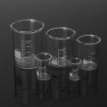 5pcs Glass Beaker Set 5/10/25/50/100ml Glass Laboratory Measuring Cup Glassware School Study Lab Educational Supply. 