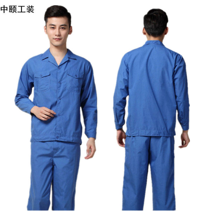 Work%20Clothes%20Suit%20Men's%20and%20Women's%20Summer%20Thin%20Long%20Sleeves%20Shirt%20Short%20Sleeve%20Wear-Resistant%20Construction%20Site%20Work%20Clothes%20Labor%20Protection%20Clothing%20Customization%20-%20Image%206
