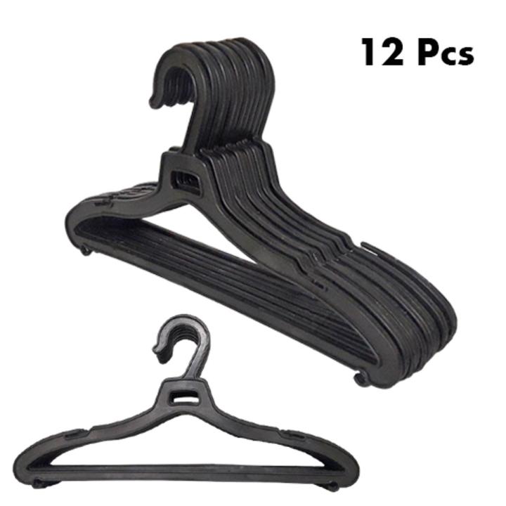 Plastic Cloth Hangers-12 Pcs