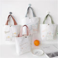 Women Mini Cotton Canvas Handbag Cute Bear Small Simple Tote Bags Shopping Bag Lovely Decoration Purse Lunch Bag. 