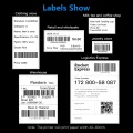 HXSJ Desktop Shipping Label Printer High Speed Usb + B-T Direct Thermal Printer Label Maker Sticker 40-80Mm Paper Width For Shipping Postage Barcodes Labels Printing Compatible With Amazon Ebay Shopify Fedex Usps Etsy. 