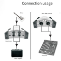 DI120 Active DI Box Two-Channel Passive Direct Box for Keyboard,Acoustic and Electric Guitar. 