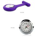 【FOOT SOFA】New Small And Exquisite Silicone Pocket Watch With Brooch Fixed Watch Strap And Free Battery Nurse Pocket Watch Reloj Mujer. 