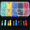 100pcs Bullet Insulated Terminals Crimp Spade Male Female Wire Connector Electrical Cord Pin End Butt Set Kit FRD MPD 1.25-156. 