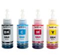 Cartridge Refill Ink 664 For Epson 4 Colors. 